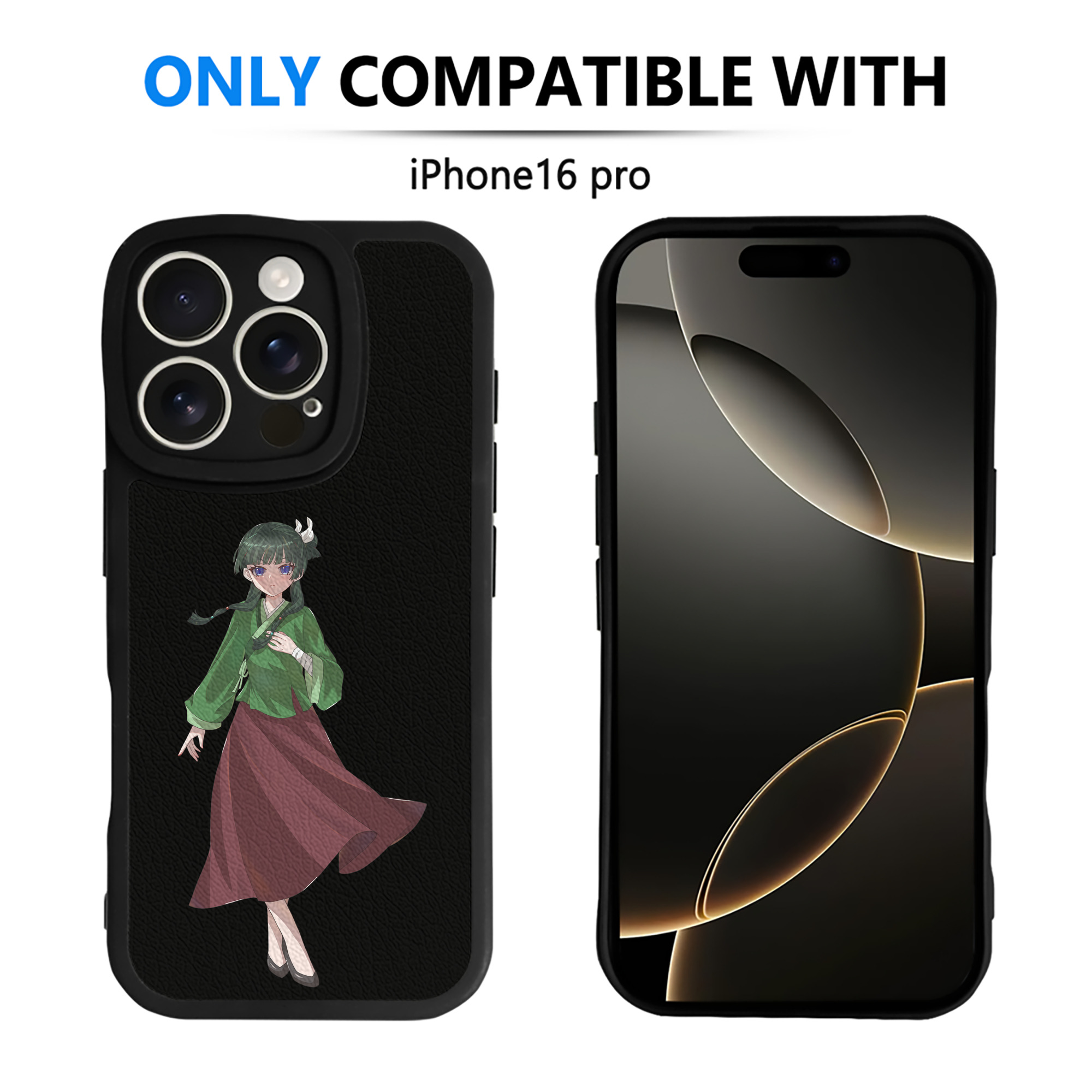 （画像用） 薬屋のひとりごと The Apothecary Diaries 【iPhone 16シリーズ対応】シリコンスマホケース（レザー調） 材質：シリコン